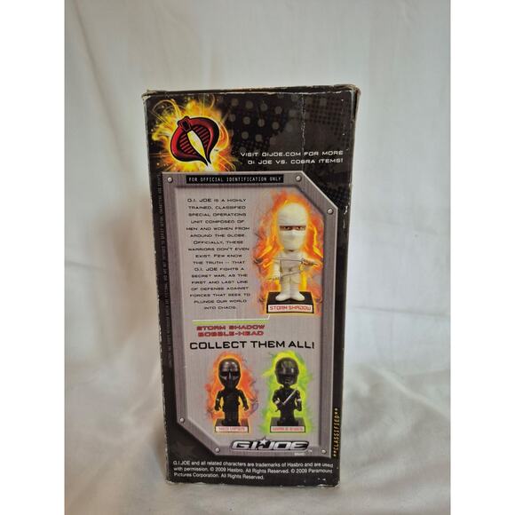 G.i. Joe Storm Shadow The Rise Of The Cobra Wacky Wobbler bobble Head. - Picture 5 of 5